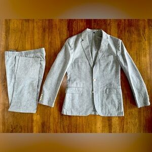 J. Crew Ludlow Unstructured Cotton-Linen Suit, 38R